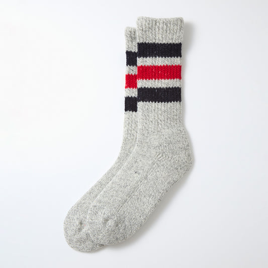 OldSchool Work Boot Socks - Dark Navy / Red