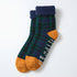 Comfy Room Socks, Check - Navy / Green