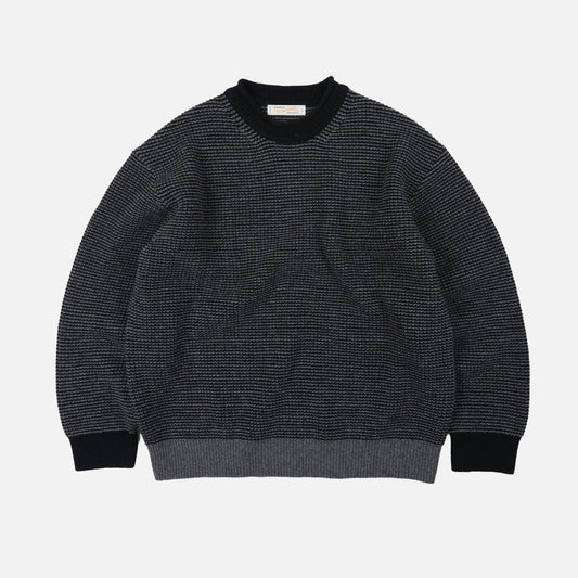 Rollneck Ringer Knit - Black