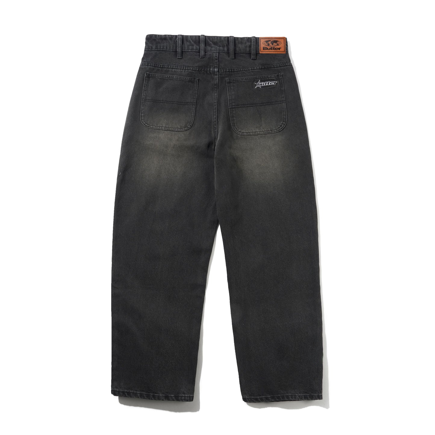 Racer Denim Jeans - Faded Black