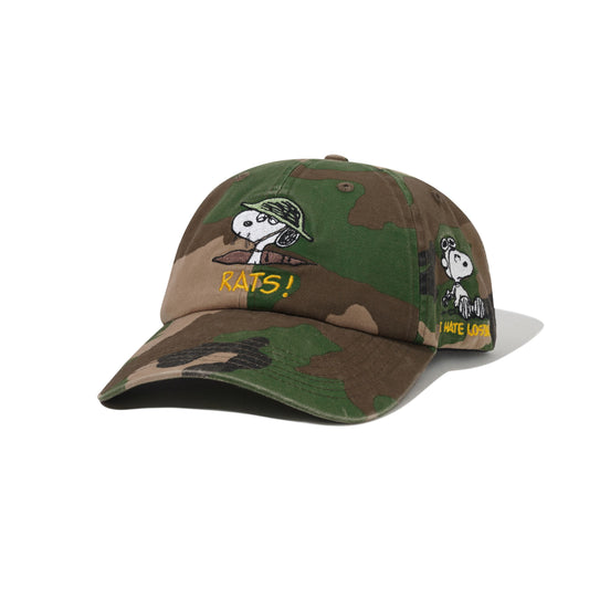 Peanuts Rats 6 Panel Cap - Washed Camo