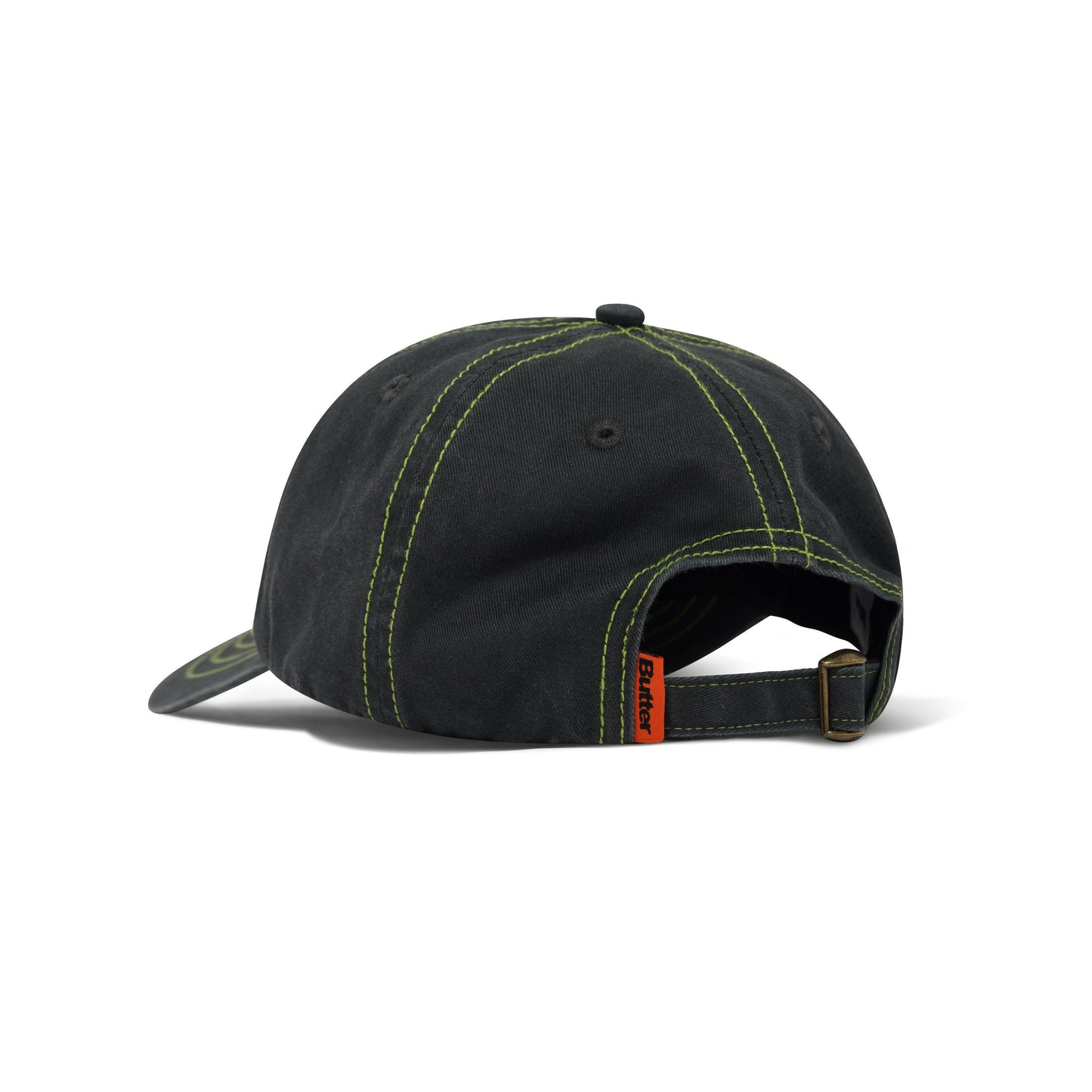 Registered 6 Panel Cap - Washed Black