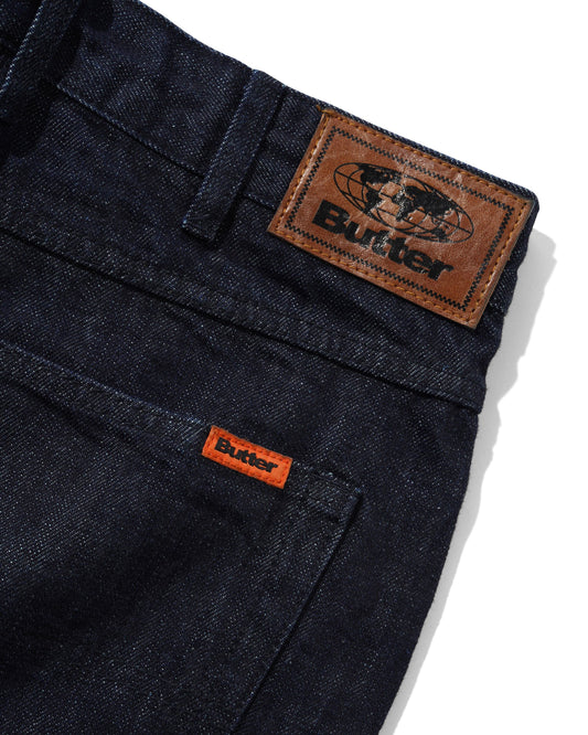 Relaxed Denim Jeans - Selvedge Blue