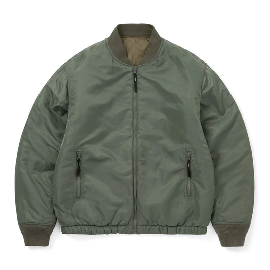 Reversible Bomber Jacket - Dark Sage