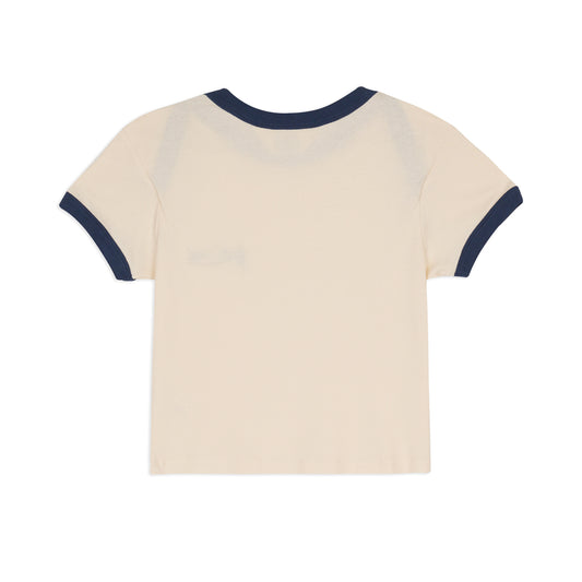 Ribbed Envelope Baby Tee - Natural