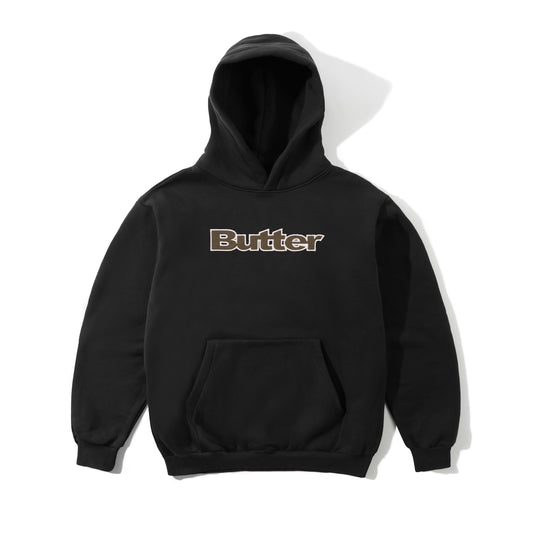 Ripstop Logo Applique Pullover Hood - Black