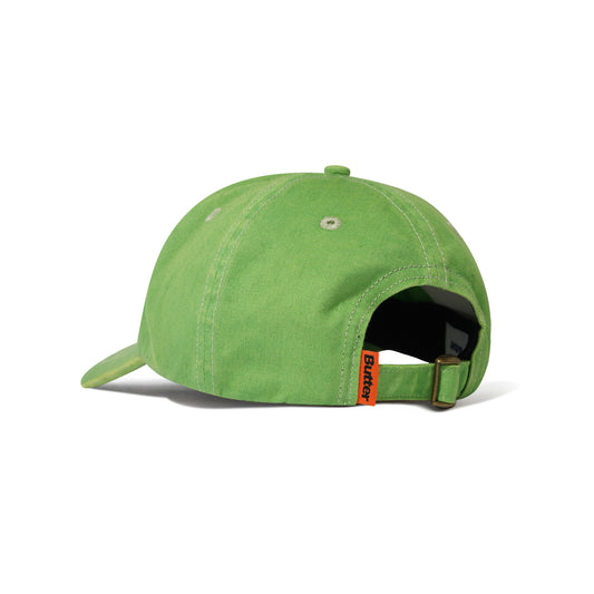 Rounded Logo 6 Panel Cap - Washed Green
