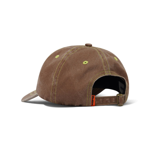 Rounded Logo 6 Panel Cap - Washed Pecan