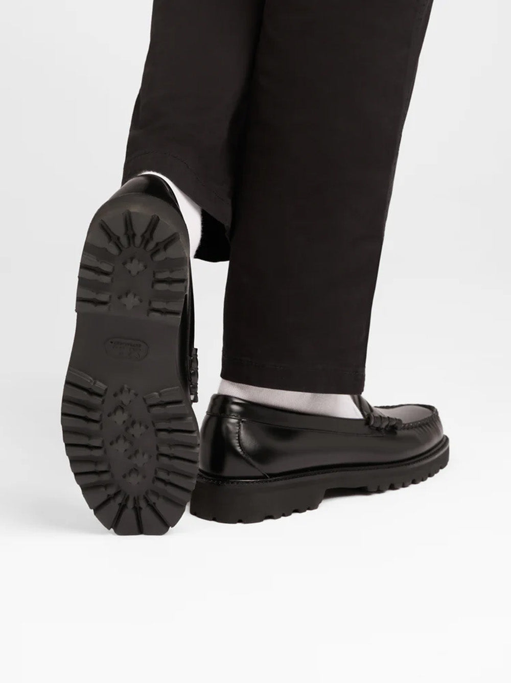 Weejun 90 Larson Penny Loafers - Black Leather