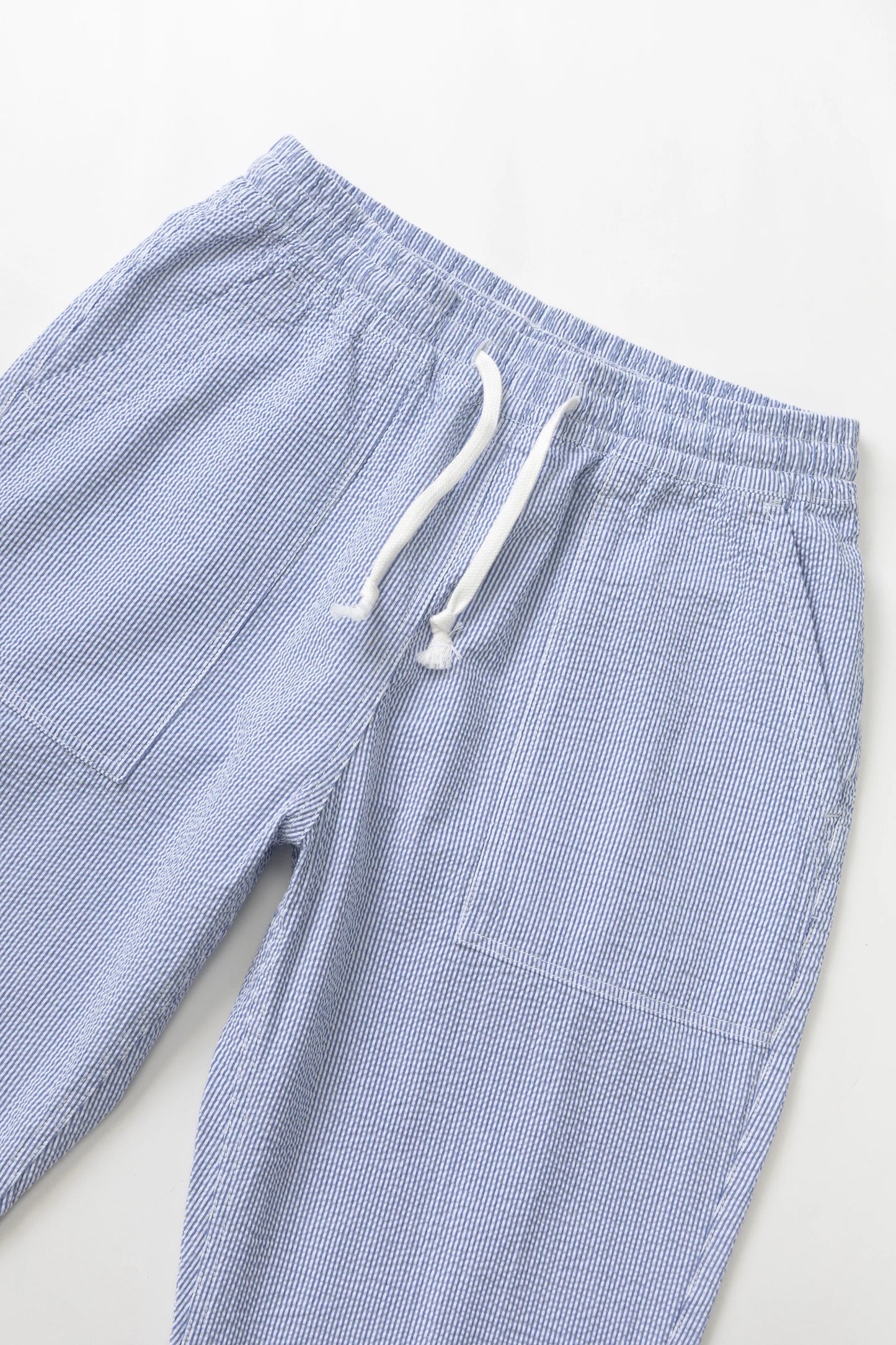 Seersucker Chef Pants - Navy Stripe