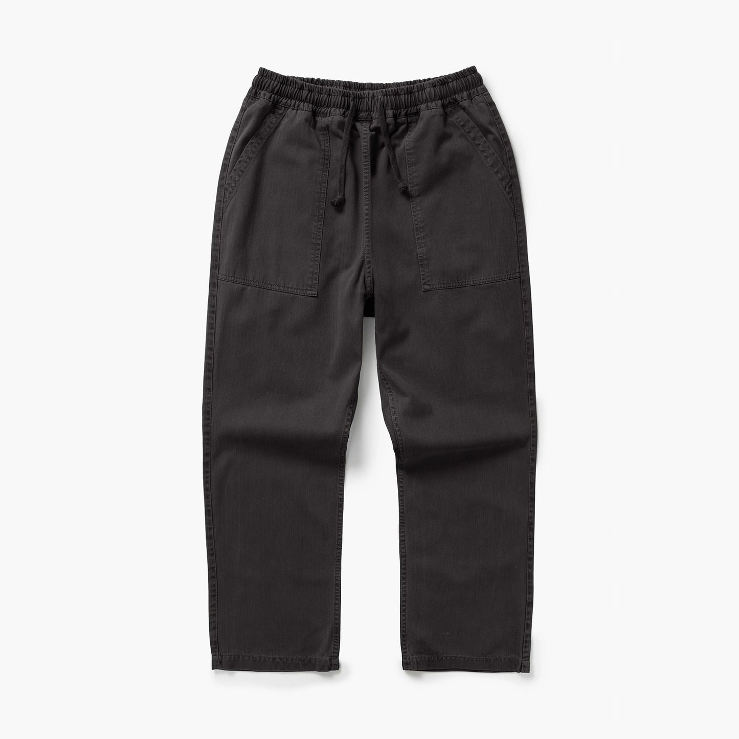 Pigment Herringbone Chef Pants - Black