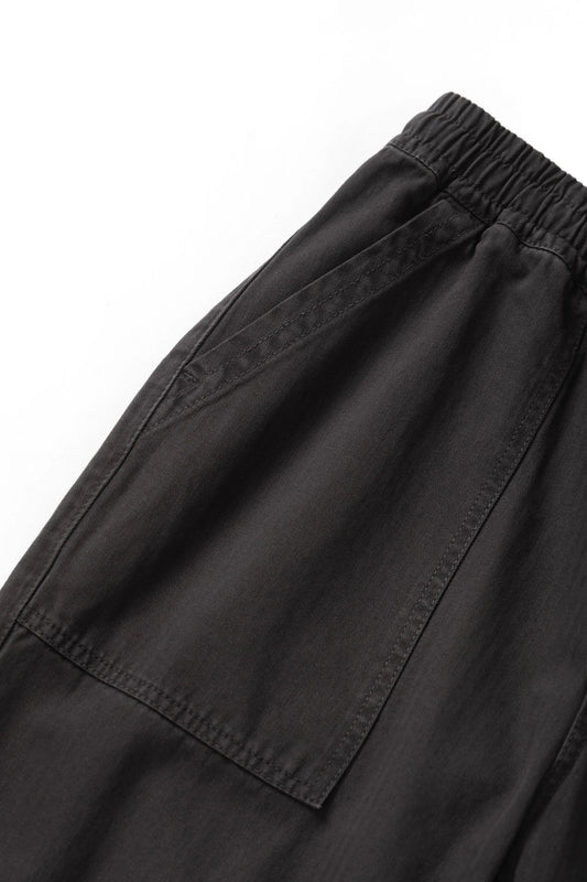 Pigment Herringbone Chef Pants - Black