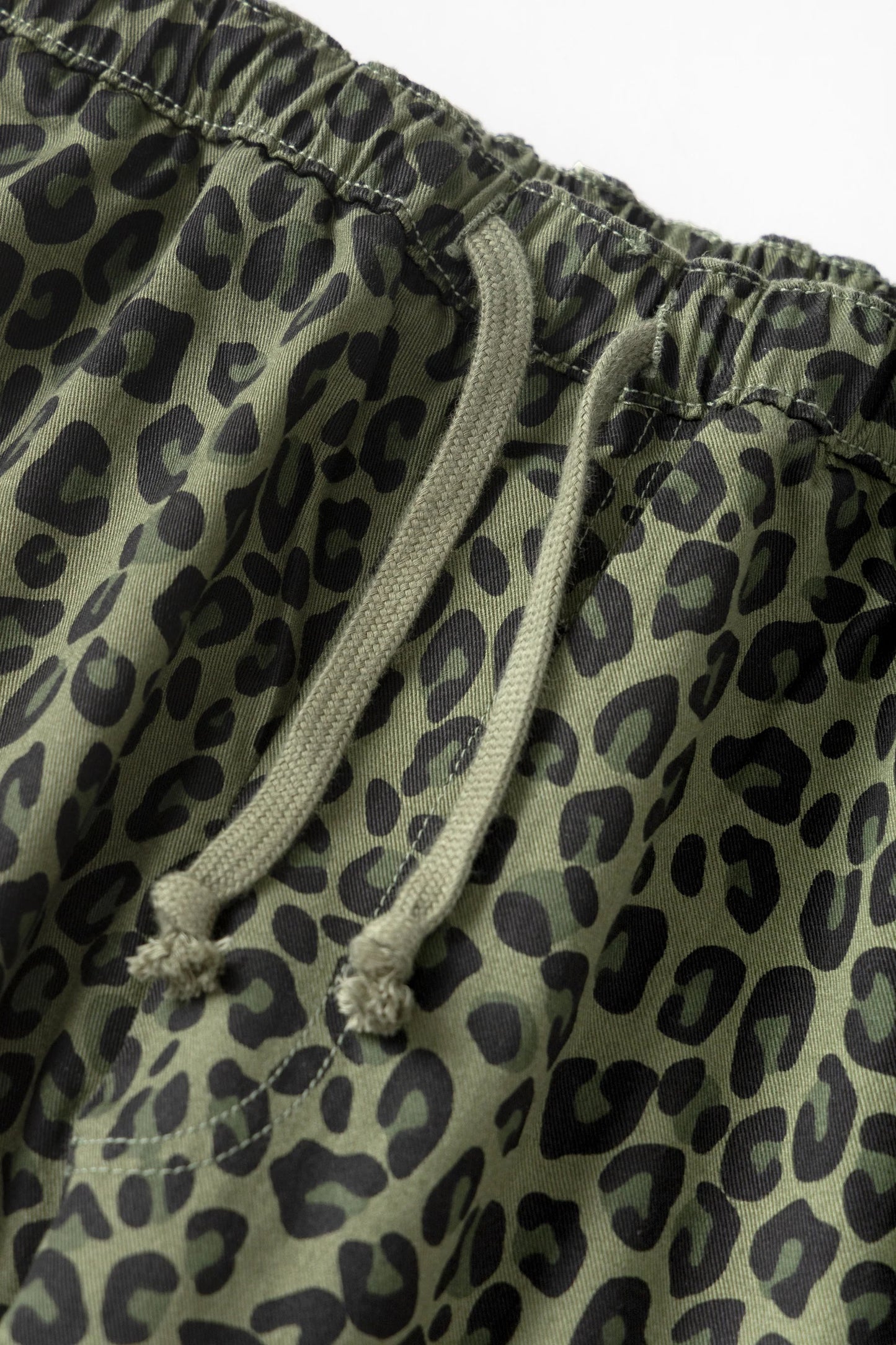 Patterned Easy Chef Pants - Green Leopard