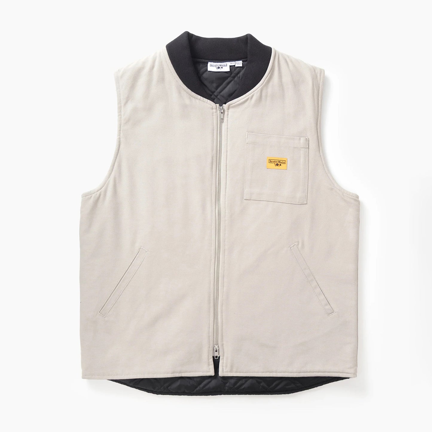 Canvas Work Vest - Stone