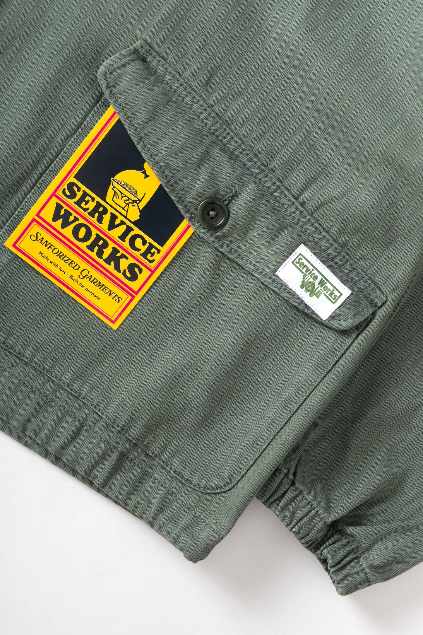 Pigment Herringbone Smock 2.0 - Olive