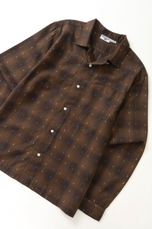 Drag Stitch Resort Shirt - Brown