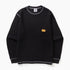 Waffle Contrast Thermal LS Tee - Black / White