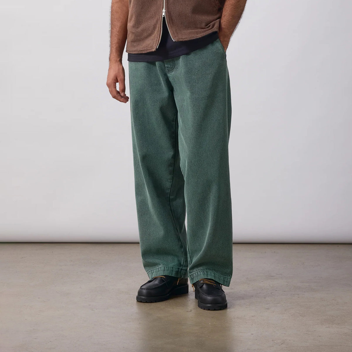 Over-Dyed  Easy Chef Pants - Sage