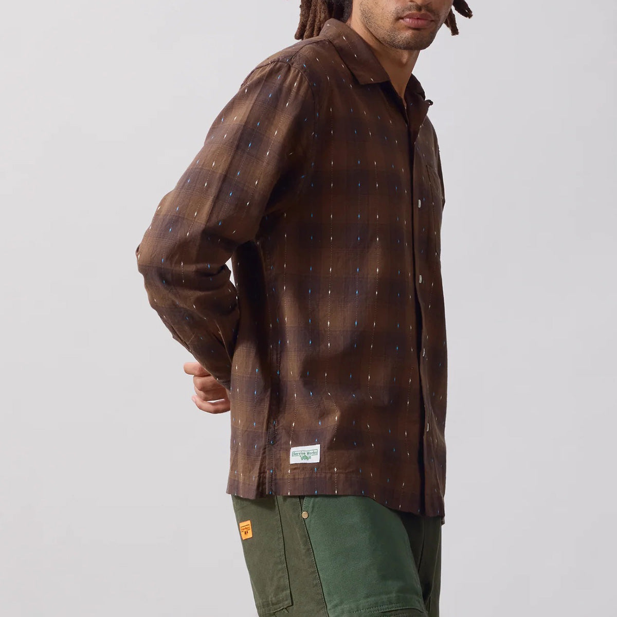Drag Stitch Resort Shirt - Brown