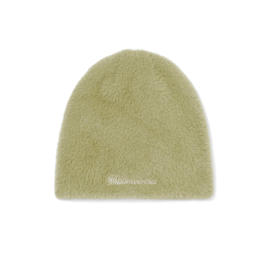 Shaggy No Cuff Beanie - Lime