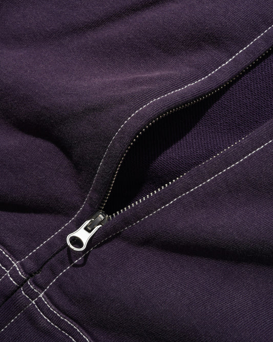 Sketch Zip-thru Hood - Eggplant