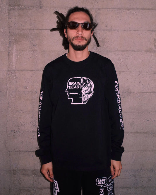 Skull Mech Long Sleeve - Black