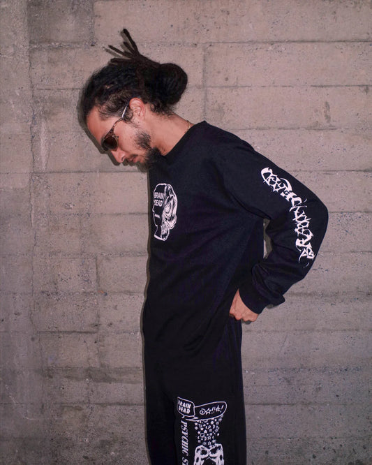 Skull Mech Long Sleeve - Black