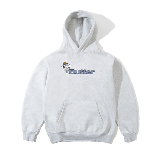 Peanuts Spike Logo Pullover Hood - Ash