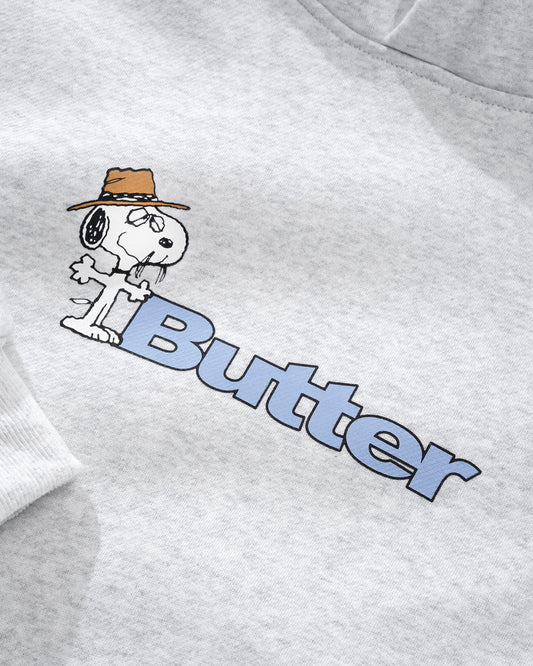 Peanuts Spike Logo Pullover Hood - Ash