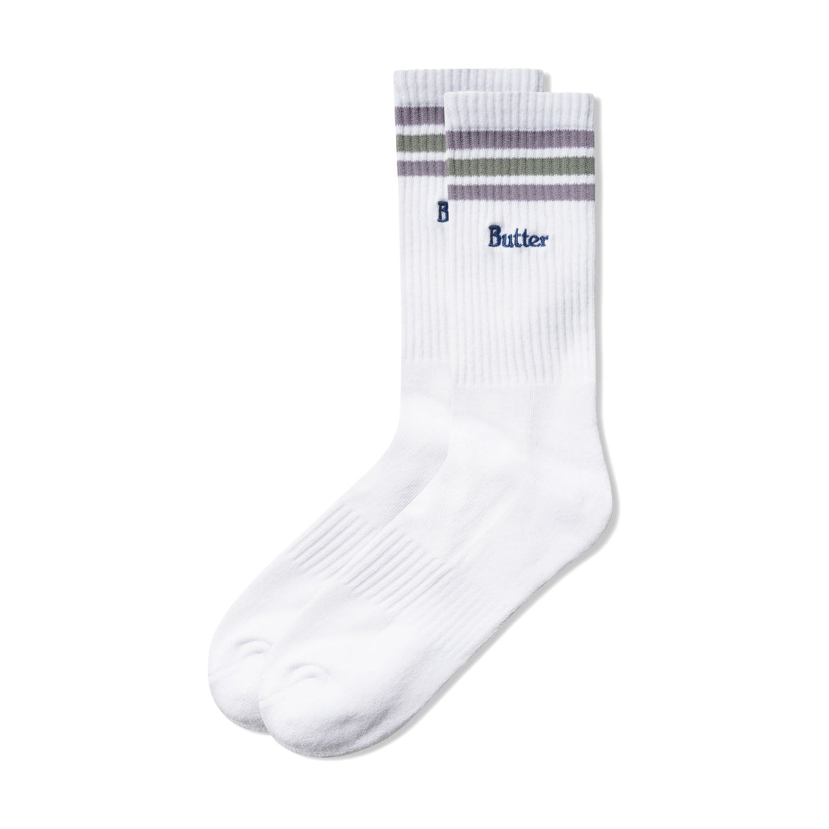 Stripe Socks AW26 - White