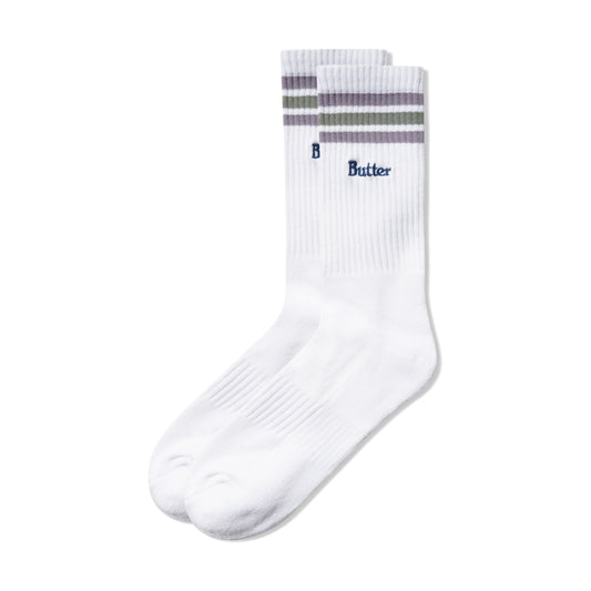 Stripe Socks AW26 - White