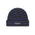 Striped Knit Beanie - Blue