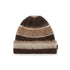 Striped Mohair Beanie - Brown