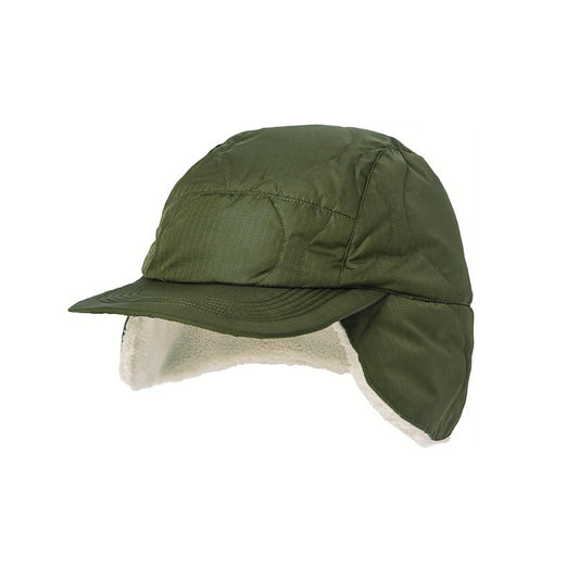 Military Down × Boa Cap - Dark Olive / Cream