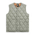 Military Crew Neck Down Vest (Soft Shell) - Dark Sage Green