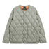 Military Crew Neck Down Jacket (Soft Shell) - D. Sage Green