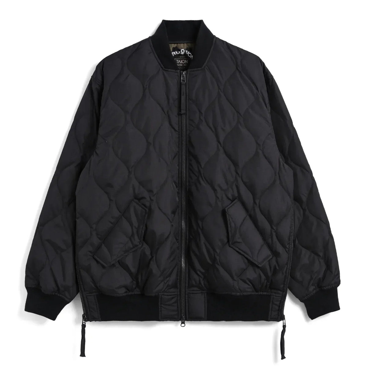 Military MA-1 Down Jacket (Hard Shell) - Black