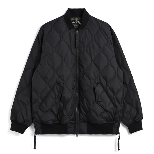 Military MA-1 Down Jacket (Hard Shell) - Black