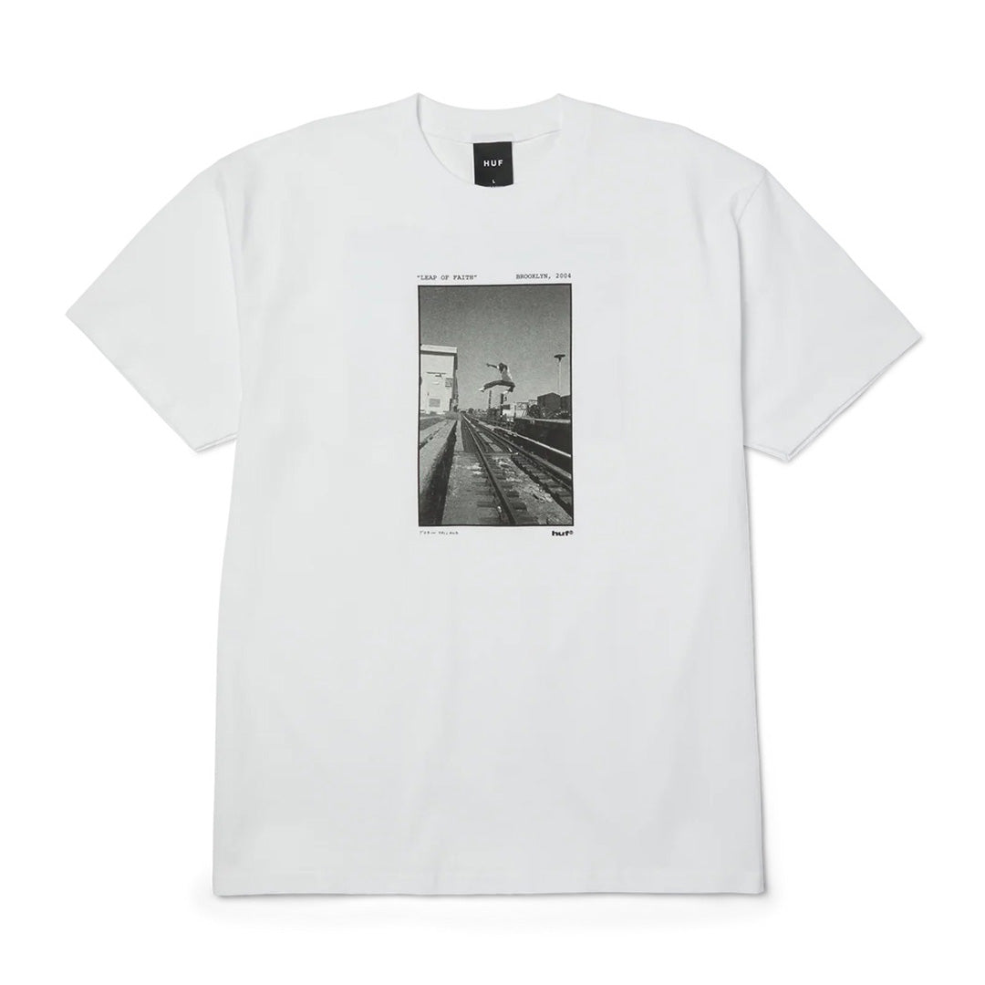 Taking The Leap SS Tee - White