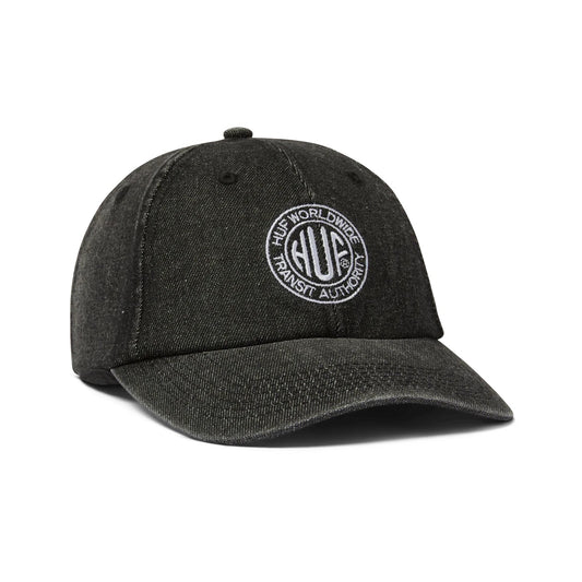 Token 6 Panel CV Washed Hat - Black