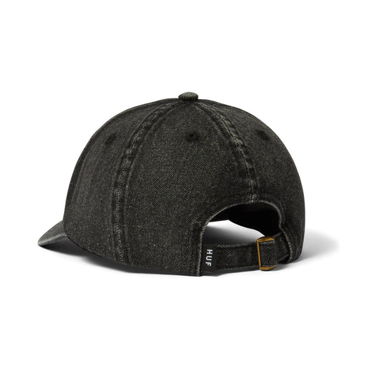 Token 6 Panel CV Washed Hat - Black