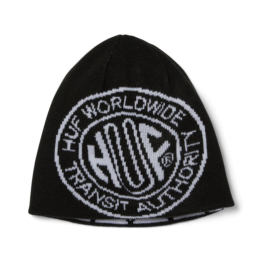 Token Reversible Skull Beanie - Black