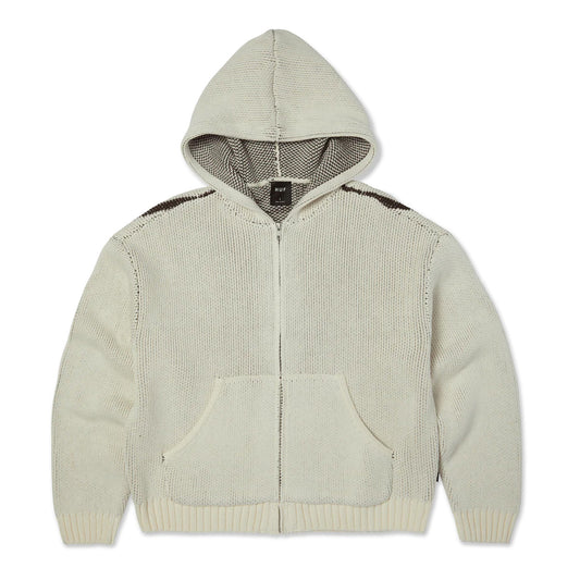 Token Zip Hooded Sweater - Bleach Wash