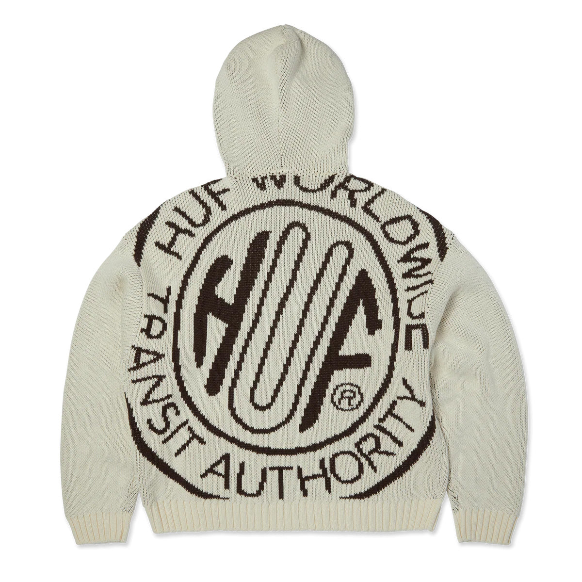 Token Zip Hooded Sweater - Bleach Wash