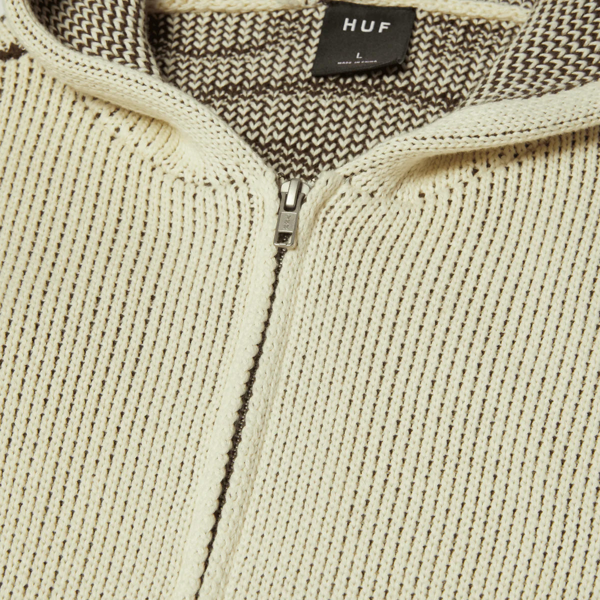 Token Zip Hooded Sweater - Bleach Wash