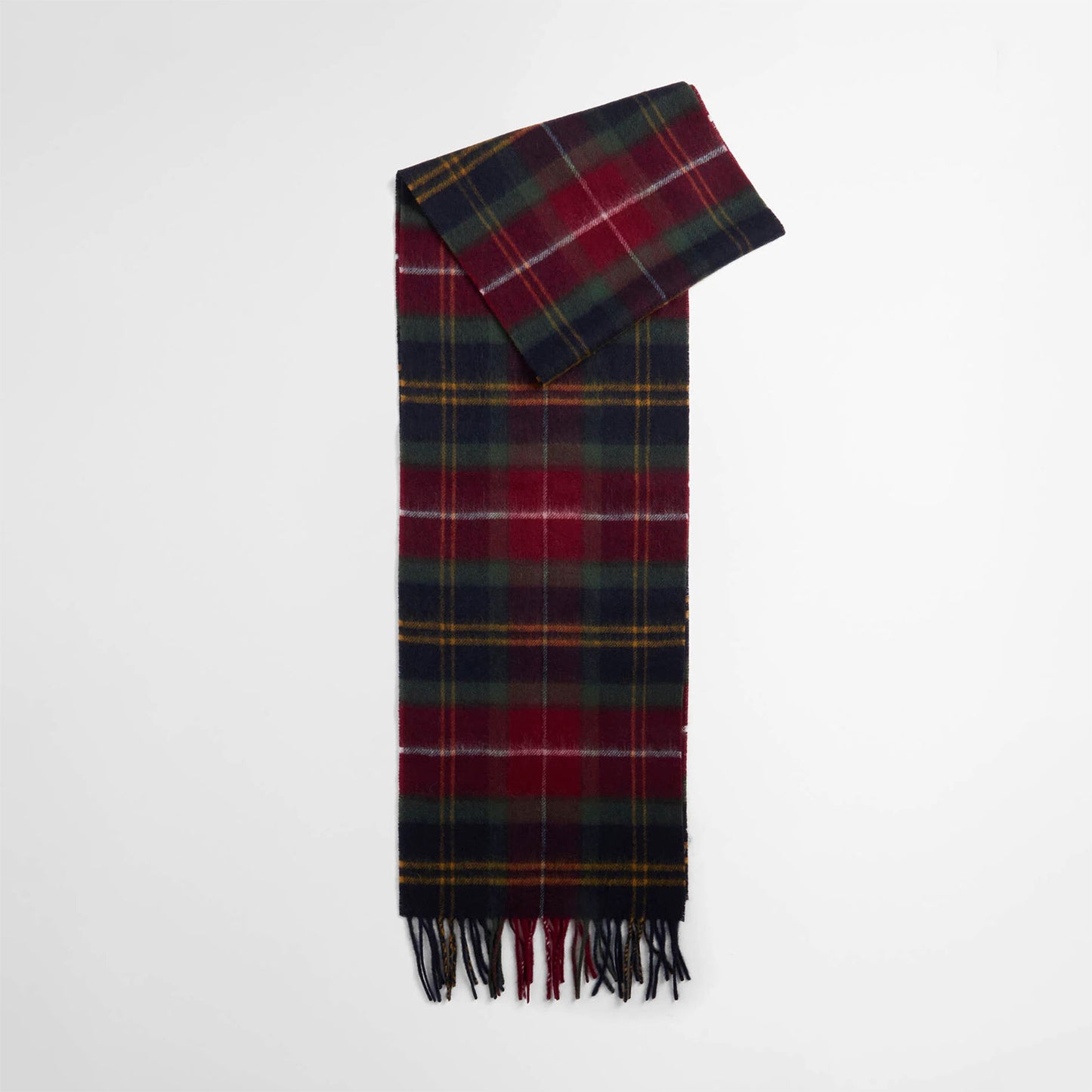 Wool Cashmere Tartan Scarf - Winterberry Tartan