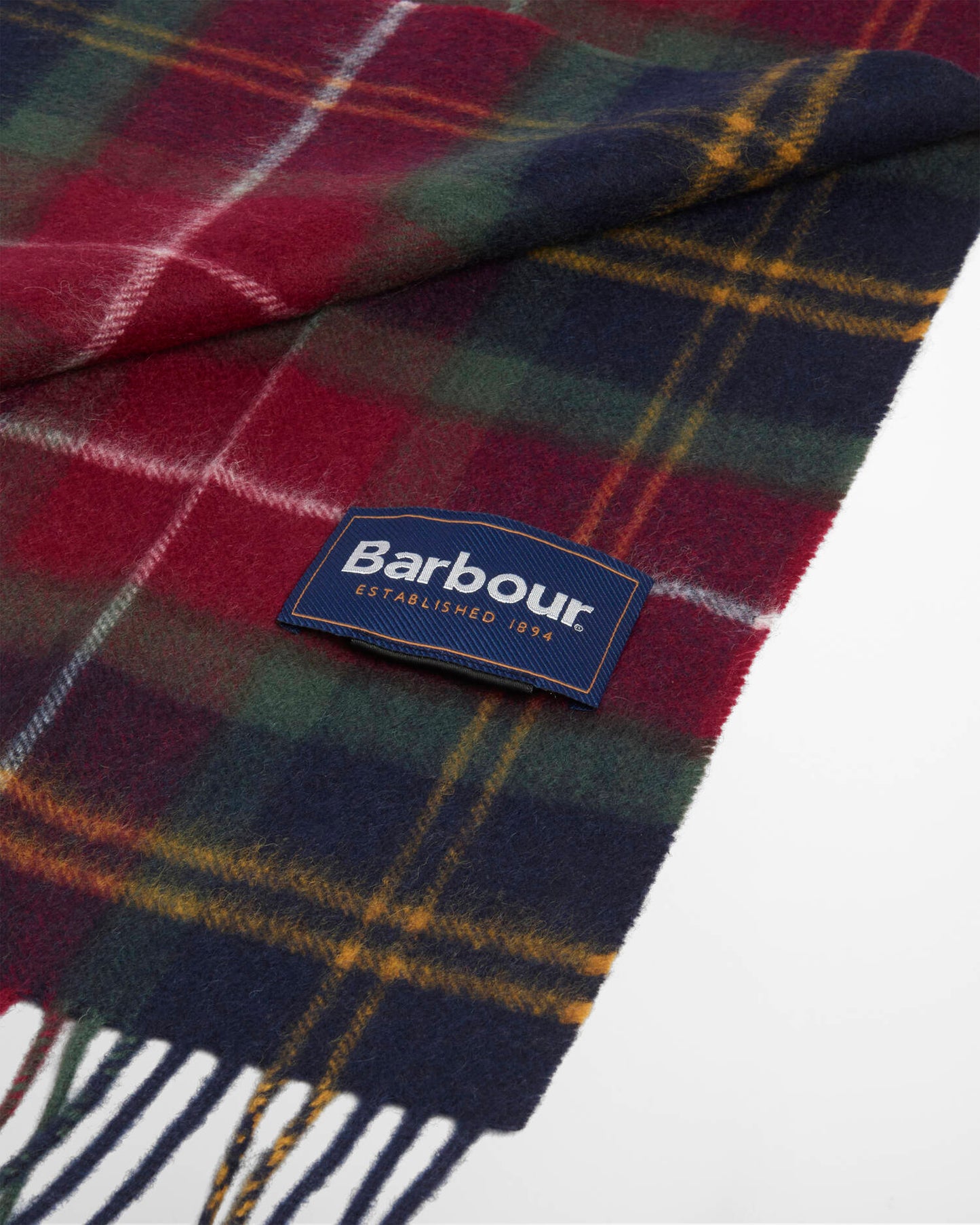 Wool Cashmere Tartan Scarf - Winterberry Tartan
