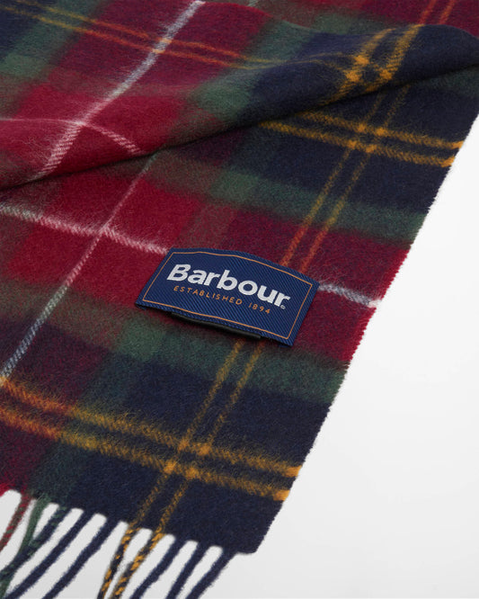 Wool Cashmere Tartan Scarf - Winterberry Tartan