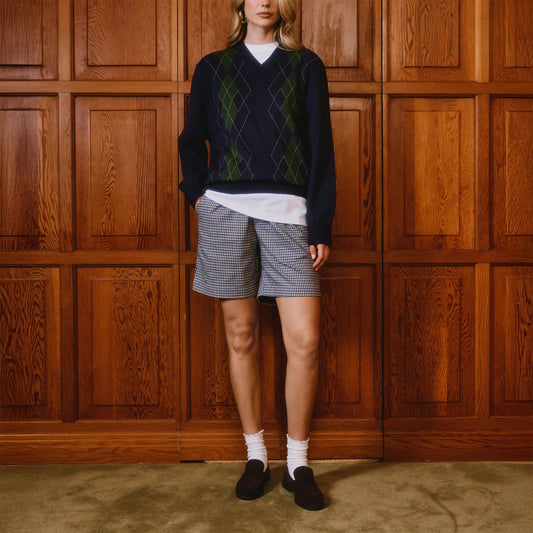 The Argyle Jumper - Navy