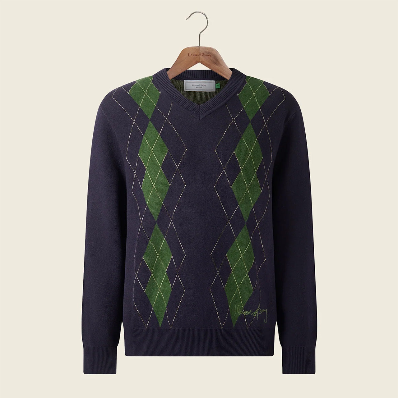 The Argyle Jumper - Navy